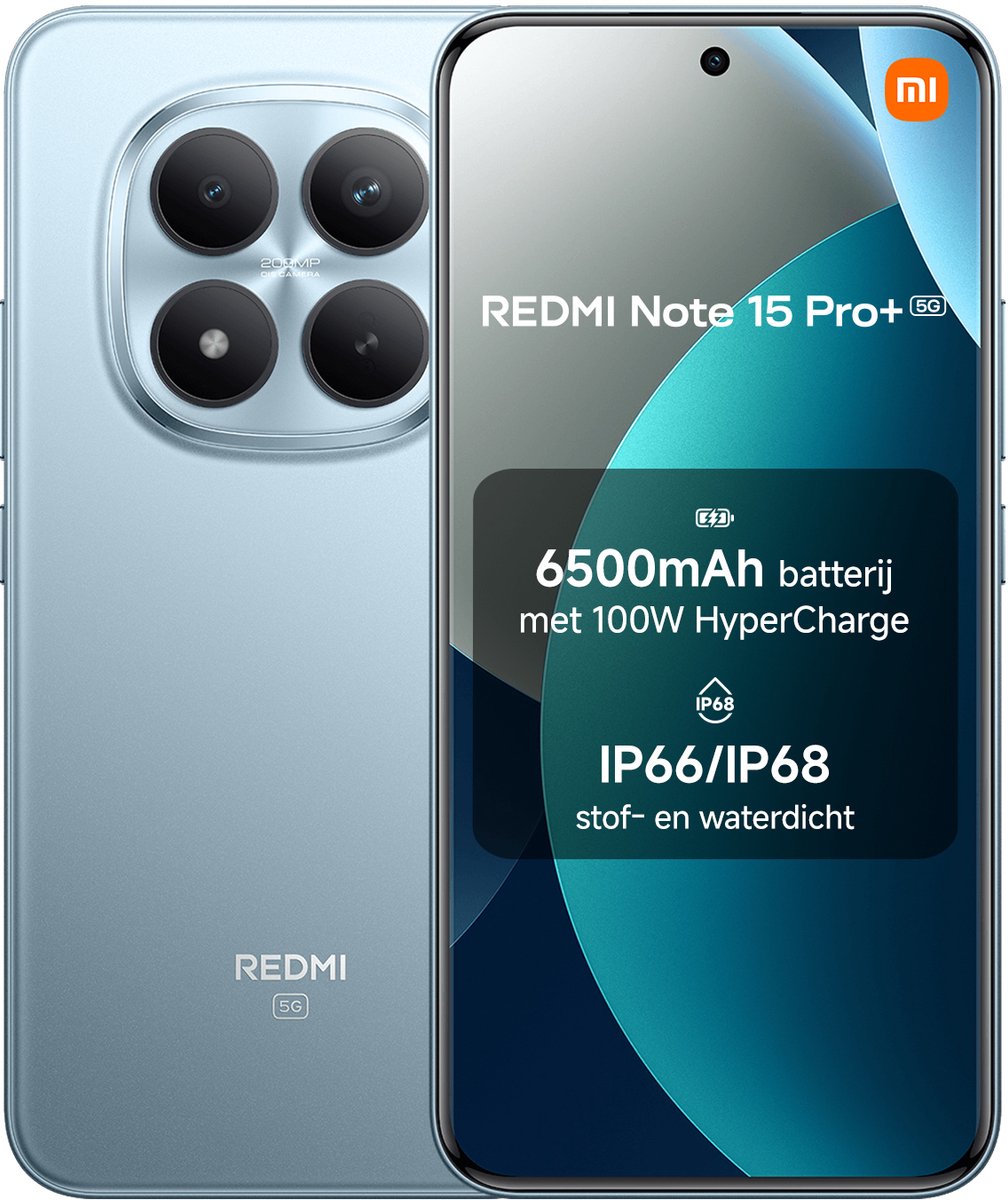 Redmi Note 15 Pro+ 5G - 512GB - Blauw - 12GB