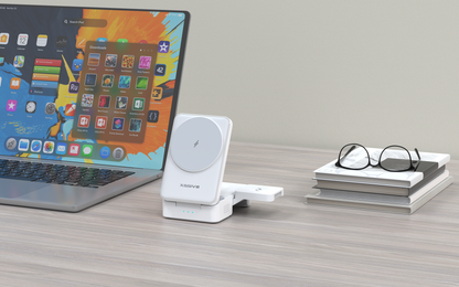 Draadloos Oplader - 3 in 1 Oplaadstation -  USB C - 15W - Wit
