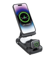 Draadloos Powerbank 5 in 1 - Oplaadstation - 20 Power Delivery - Zwart - Stand