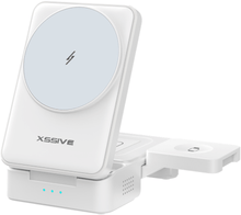 Draadloos Oplader - 3 in 1 Oplaadstation -  USB C - 15W - Wit