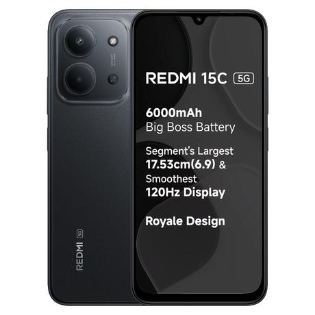 Redmi 15C - 256GB - Zwart - 4GB - 5G